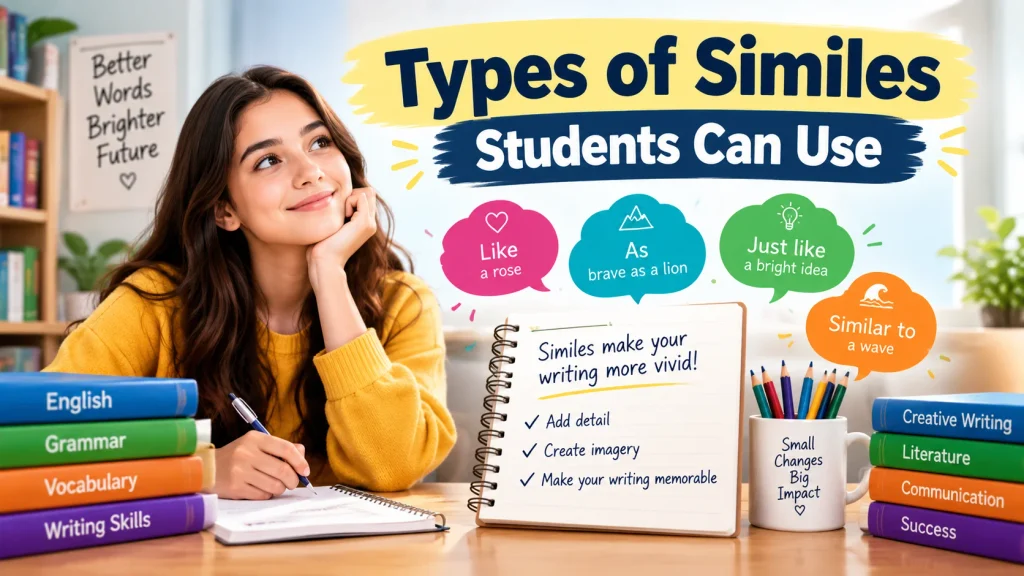 Types of Similes Students Can Use With Grammar Skillz