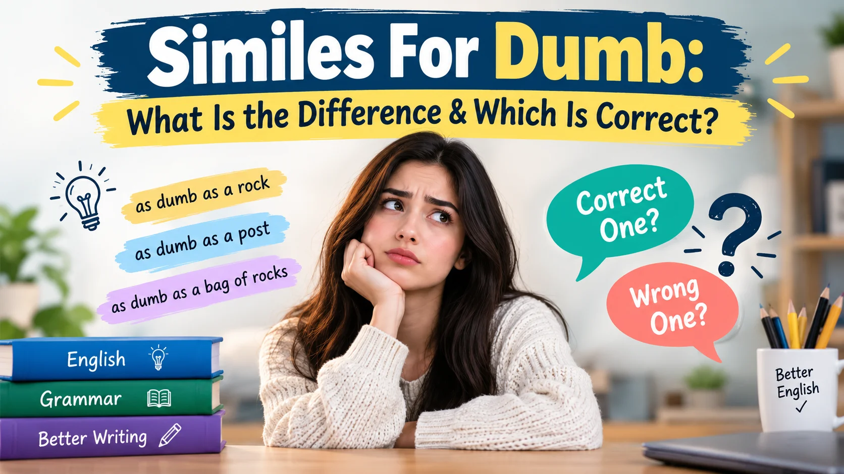 Similes For Dumb With Grammar Skillz